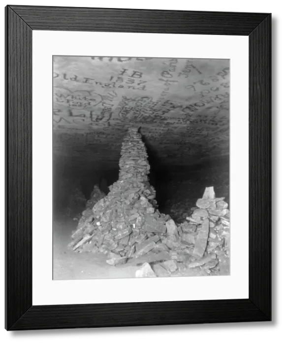 Framed Print : Kinhicky's Cairn (stalagmite), Mammoth Cave, Edmondson County, Kentucky, c1891. Creator: Frances Benjamin Johnston. Kinhicky's Cairn (stalagmite), Mammoth Cave, Edmondson County, Kentucky, c1891. Creator: Frances Benjamin Johnston Framed Print : Kinhicky's Cairn (stalagmite), Mammoth Cave, Edmondson County, Kentucky, c1891. Creator: Frances Benjamin Johnston. Kinhicky's Cairn (stalagmite), Mammoth Cave, Edmondson County, Kentucky, c1891. Creator: Frances Benjamin Johnston