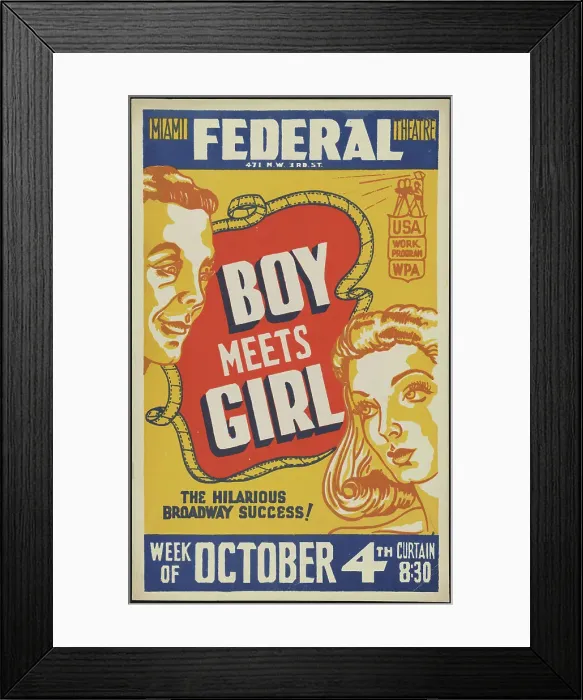 Framed Print : Boy Meets Girl, Miami, 1937. Creator: Unknown
