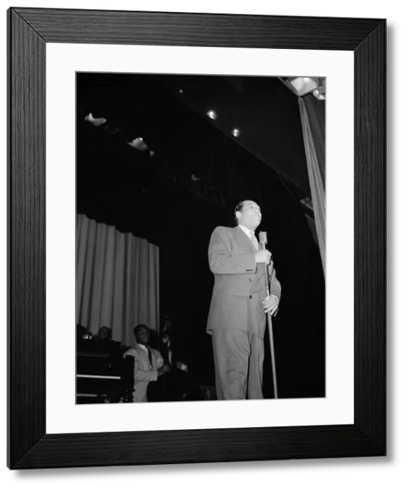 Framed Print : Portrait of Duke Ellington and Junior Raglin, Howard Theater(?), Washington, D.C. 1938. Creator: William Paul Gottlieb