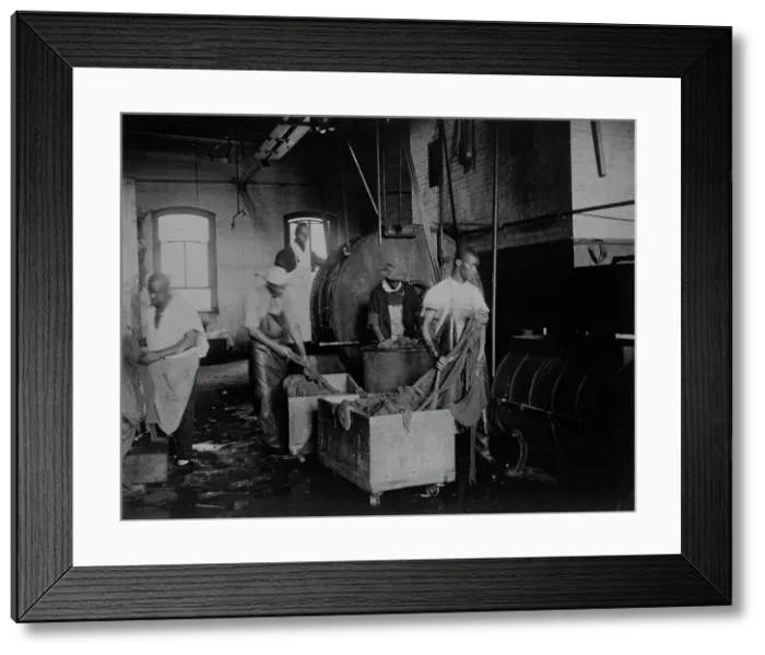 Framed Print : African American workers doing laundry at the Bureau of Engraving & Printing, c1895. Creator: Frances Benjamin Johnston. African American workers doing laundry at the Bureau of Engraving & Printing, c1895. Creator: Frances Benjamin Johnston Framed Print : African American workers doing laundry at the Bureau of Engraving & Printing, c1895. Creator: Frances Benjamin Johnston. African American workers doing laundry at the Bureau of Engraving & Printing, c1895. Creator: Frances Benjamin Johnston