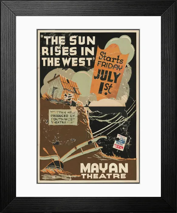 Framed Print : The Sun Rises in the West, Los Angeles, 1938. Creator: Unknown Framed Print : The Sun Rises in the West, Los Angeles, 1938. Creator: Unknown