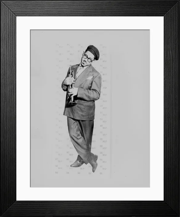Framed Print : Portrait of Dizzy Gillespie, New York, N.Y. ca. May 1947. Creator: William Paul Gottlieb