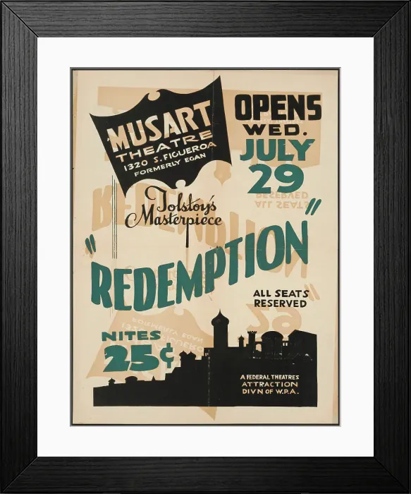 Framed Print : Redemption, Los Angeles, 1936. Creator: Unknown Framed Print : Redemption, Los Angeles, 1936. Creator: Unknown
