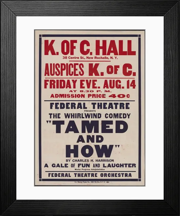 Framed Print : Tamed and How 2, New Rochelle, NY, [193-]. Creators: Unknown, Charles H Harrison