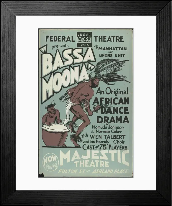 Framed Print : Bassa Moona, New York, [1930s]. Creator: Unknown