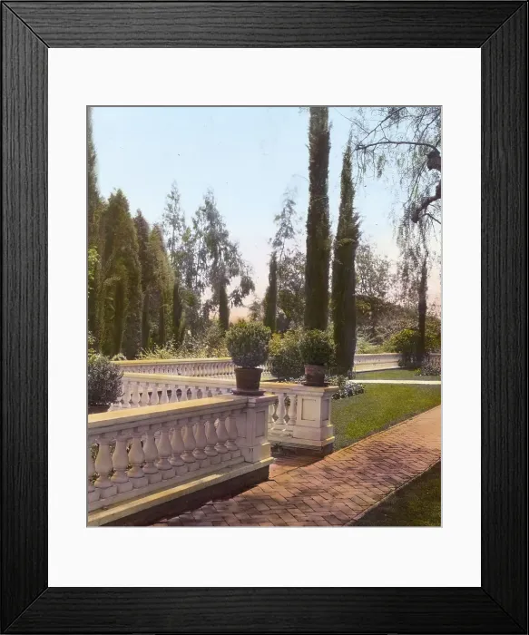 Framed Print : Mrs Francis Lemoine Loring house...San Rafael Heights, Pasadena, California, 1917 Creator: Frances Benjamin Johnston Framed Print : Mrs Francis Lemoine Loring house...San Rafael Heights, Pasadena, California, 1917 Creator: Frances Benjamin Johnston