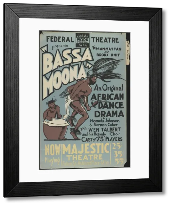Framed Print : Bassa Moona, New York, [1930s]. Creator: Unknown