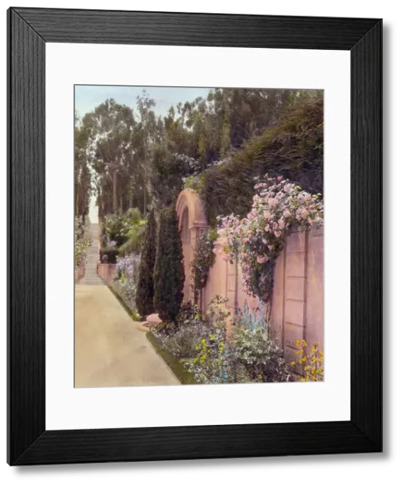 Framed Print : Villa Rose, Joseph Donahoe Grant house, 2260 Redington Road, Hillsborough, California, 1917. Creator: Frances Benjamin Johnston. Villa Rose, Joseph Donahoe Grant house, 2260 Redington Road, Hillsborough, California, 1917 Framed Print : Villa Rose, Joseph Donahoe Grant house, 2260 Redington Road, Hillsborough, California, 1917. Creator: Frances Benjamin Johnston. Villa Rose, Joseph Donahoe Grant house, 2260 Redington Road, Hillsborough, California, 1917