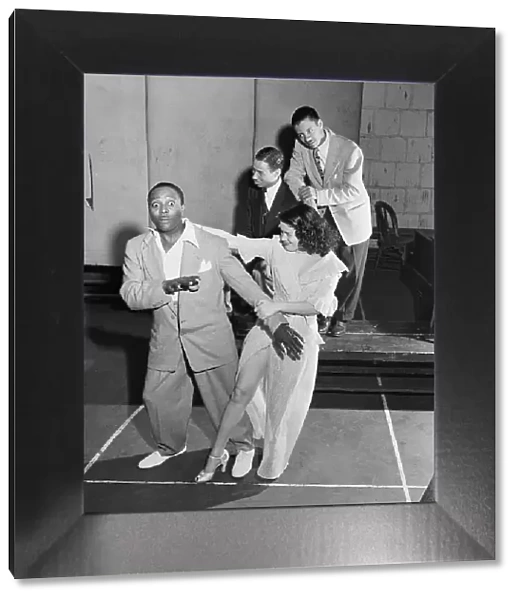Portrait of Louis Jordan, Paramount Theater(?), New York, N.Y. ca. July 1946. Creator: William Paul Gottlieb