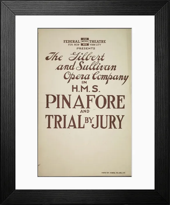 Framed Print : H.M.S. Pinafore, New York, [1930s]. Creator: Unknown