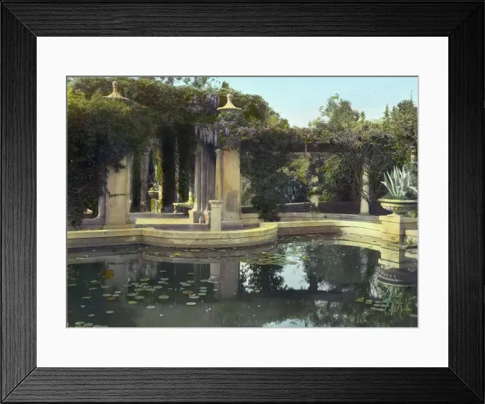 Framed Print : Kimberly Crest, John Alfred Kimberly house, 1325 Prospect Drive, Redlands, California, 1917. Creator: Frances Benjamin Johnston. Kimberly Crest, John Alfred Kimberly house, 1325 Prospect Drive, Redlands, California, 1917 Framed Print : Kimberly Crest, John Alfred Kimberly house, 1325 Prospect Drive, Redlands, California, 1917. Creator: Frances Benjamin Johnston. Kimberly Crest, John Alfred Kimberly house, 1325 Prospect Drive, Redlands, California, 1917