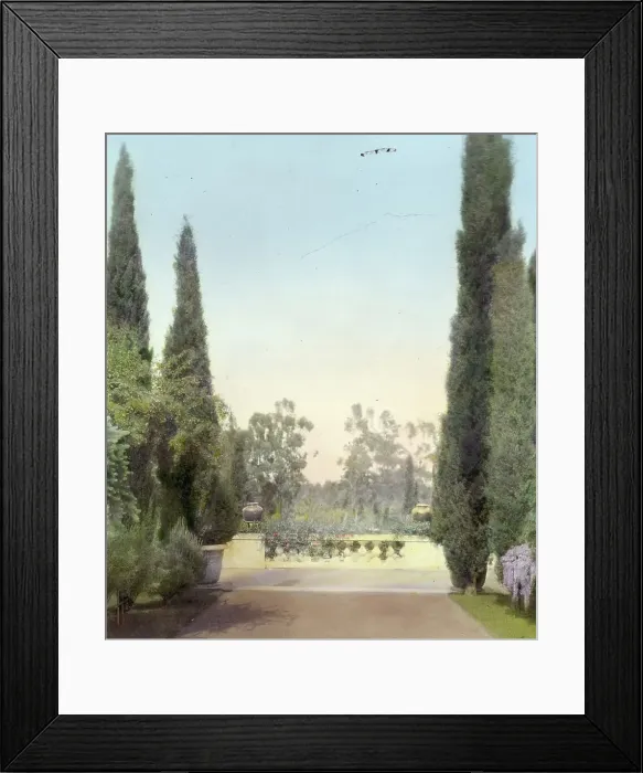 Framed Print : New Place, William Henry Crocker house, 80 New Place Road, Hillsborough, California, 1917. Creator: Frances Benjamin Johnston. New Place, William Henry Crocker house, 80 New Place Road, Hillsborough, California, 1917 Framed Print : New Place, William Henry Crocker house, 80 New Place Road, Hillsborough, California, 1917. Creator: Frances Benjamin Johnston. New Place, William Henry Crocker house, 80 New Place Road, Hillsborough, California, 1917