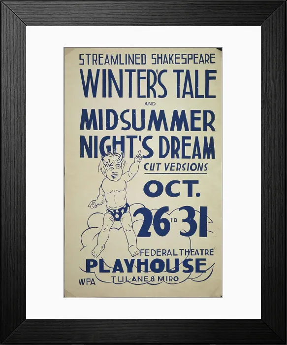 Framed Print : Winter's Tale, New Orleans, 1937. Creator: Unknown Framed Print : Winter's Tale, New Orleans, 1937. Creator: Unknown