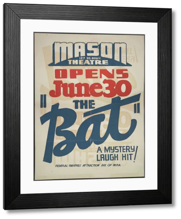 Framed Print : The Bat, Los Angeles, 1936. Creator: Unknown Framed Print : The Bat, Los Angeles, 1936. Creator: Unknown