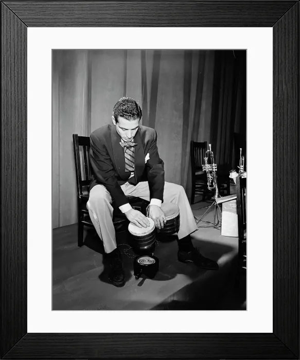 Framed Print : Portrait of Jack Costanzo, 1947 or 1948. Creator: William Paul Gottlieb Framed Print : Portrait of Jack Costanzo, 1947 or 1948. Creator: William Paul Gottlieb
