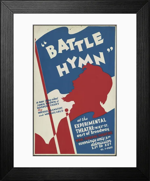 Framed Print : Battle Hymn, New York, [1936]. Creator: Unknown