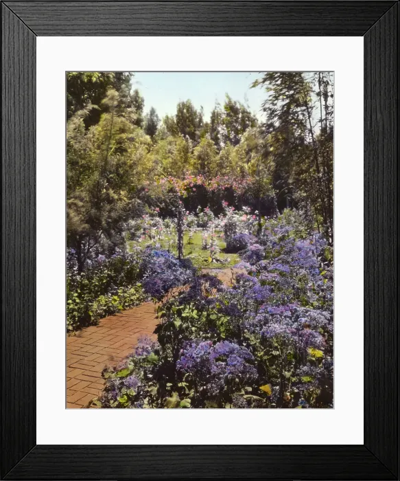 Framed Print : Senuelo, Edward Ditmars Wetmore house, 1050 Channel Drive, Montecito, California, 1917. Creator: Frances Benjamin Johnston. Senuelo, Edward Ditmars Wetmore house, 1050 Channel Drive, Montecito, California, 1917 Framed Print : Senuelo, Edward Ditmars Wetmore house, 1050 Channel Drive, Montecito, California, 1917. Creator: Frances Benjamin Johnston. Senuelo, Edward Ditmars Wetmore house, 1050 Channel Drive, Montecito, California, 1917