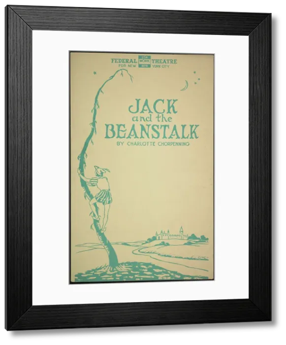 Framed Print : Jack and the Beanstalk 1, New York, [1930s]. Creator: Unknown