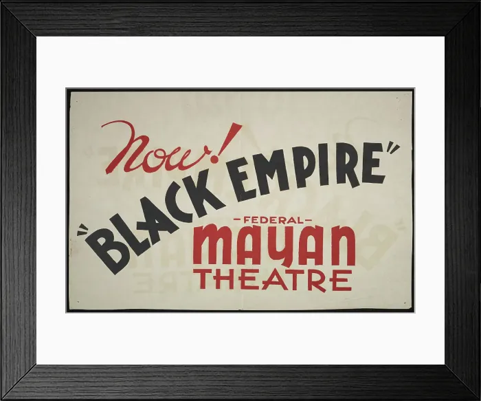 Framed Print : Black Empire, Los Angeles, 1936. Creator: Unknown Framed Print : Black Empire, Los Angeles, 1936. Creator: Unknown