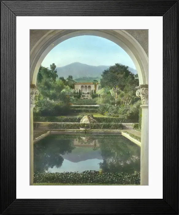Framed Print : Las Tejas, Oakleigh Thorne house, 170 Picacho Road, Montecito, California, 1923. Creator: Frances Benjamin Johnston. Las Tejas, Oakleigh Thorne house, 170 Picacho Road, Montecito, California, 1923. Creator: Frances Benjamin Johnston Framed Print : Las Tejas, Oakleigh Thorne house, 170 Picacho Road, Montecito, California, 1923. Creator: Frances Benjamin Johnston. Las Tejas, Oakleigh Thorne house, 170 Picacho Road, Montecito, California, 1923. Creator: Frances Benjamin Johnston