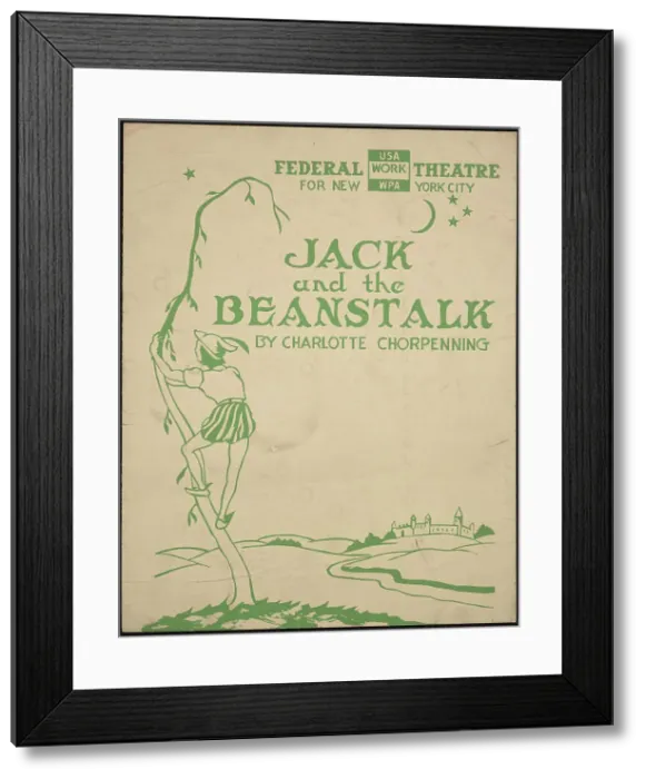 Framed Print : Jack and the Beanstalk, New York, [1930s]. Creator: Unknown