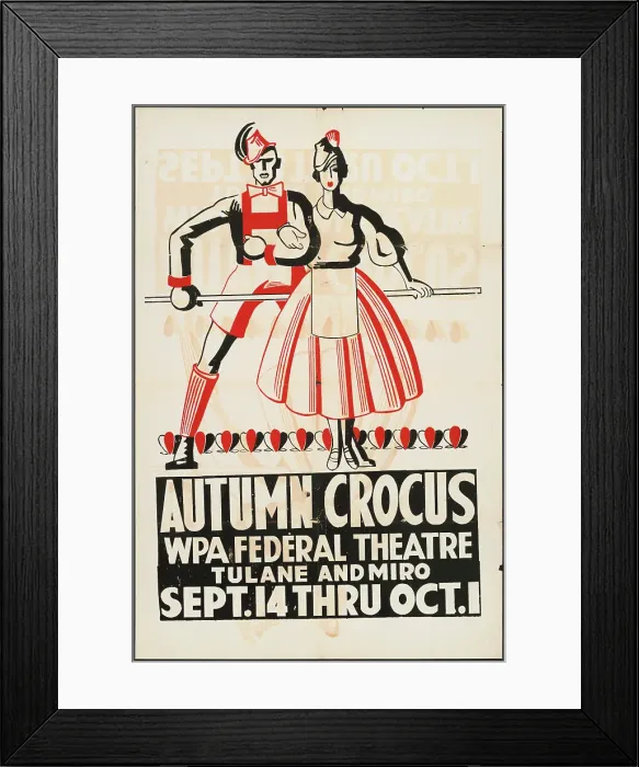 Framed Print : Autumn Crocus, New Orleans, 1938. Creator: Unknown Framed Print : Autumn Crocus, New Orleans, 1938. Creator: Unknown
