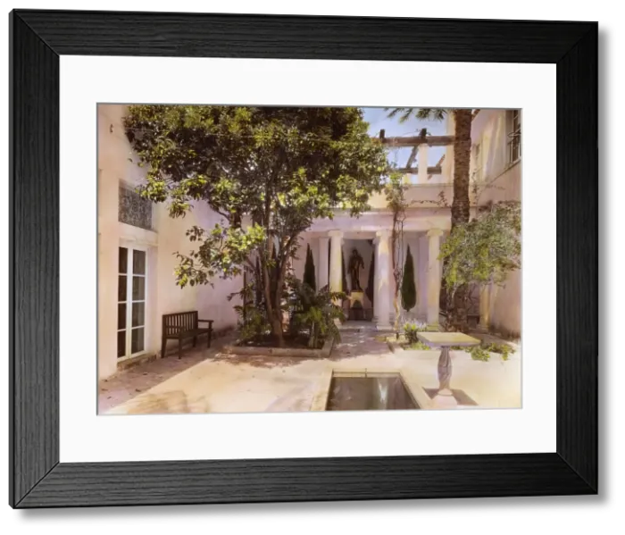 Framed Print : El Fureidis, James Waldron Gillespie house, Parra Grande Lane, Montecito, California, 1917. Creator: Frances Benjamin Johnston. El Fureidis, James Waldron Gillespie house, Parra Grande Lane, Montecito, California, 1917 Framed Print : El Fureidis, James Waldron Gillespie house, Parra Grande Lane, Montecito, California, 1917. Creator: Frances Benjamin Johnston. El Fureidis, James Waldron Gillespie house, Parra Grande Lane, Montecito, California, 1917