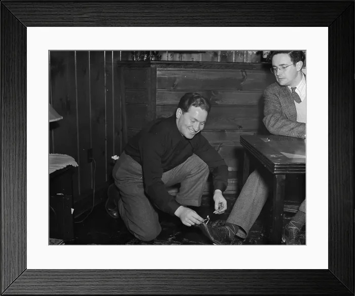 Framed Print : Portrait of Carl Mirman and William P. Gottlieb, Washington, D.C. ca. Dec. 1941. Creator: Delia Potofsky Gottlieb Framed Print : Portrait of Carl Mirman and William P. Gottlieb, Washington, D.C. ca. Dec. 1941. Creator: Delia Potofsky Gottlieb