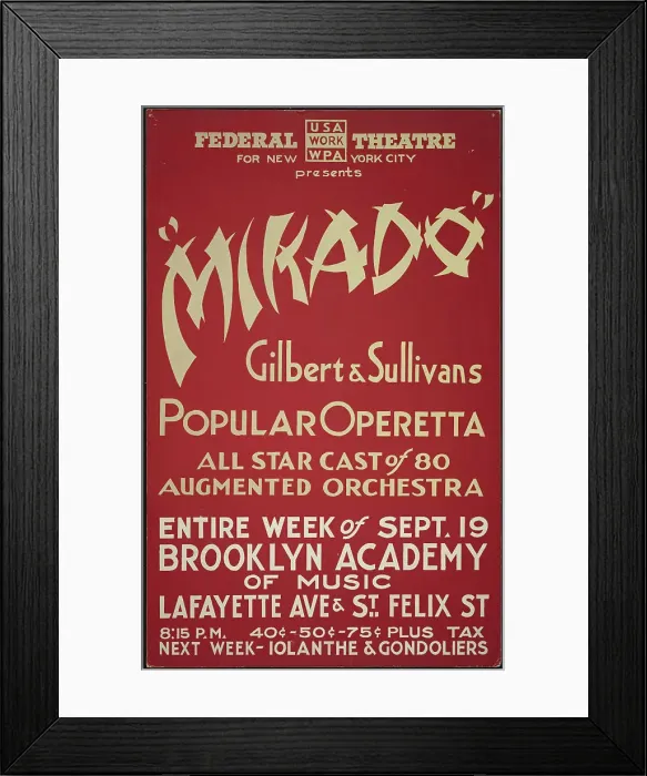 Framed Print : Mikado, New York, [1930s]. Creator: Unknown