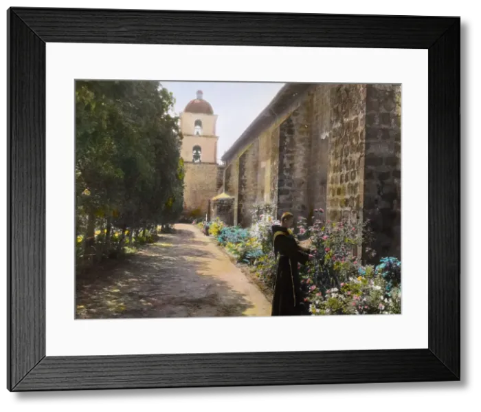 Framed Print : Santa Barbara Mission, 2201 Laguna Street, Santa Barbara, California, 1917. Creator: Frances Benjamin Johnston Framed Print : Santa Barbara Mission, 2201 Laguna Street, Santa Barbara, California, 1917. Creator: Frances Benjamin Johnston