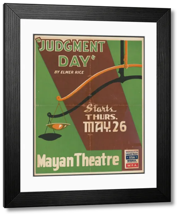 Framed Print : Judgment Day, Los Angeles, 1938. Creator: Unknown Framed Print : Judgment Day, Los Angeles, 1938. Creator: Unknown