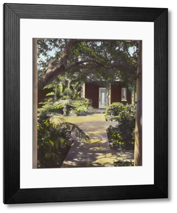 Framed Print : Solana, Frederick Forrest Peabody house, Eucalyptus Hill Road, Montecito, California, 1917. Creator: Frances Benjamin Johnston. Solana, Frederick Forrest Peabody house, Eucalyptus Hill Road, Montecito, California, 1917 Framed Print : Solana, Frederick Forrest Peabody house, Eucalyptus Hill Road, Montecito, California, 1917. Creator: Frances Benjamin Johnston. Solana, Frederick Forrest Peabody house, Eucalyptus Hill Road, Montecito, California, 1917