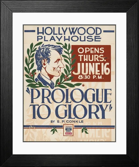 Framed Print : Prologue to Glory, Los Angeles, 1938. Creator: Unknown Framed Print : Prologue to Glory, Los Angeles, 1938. Creator: Unknown