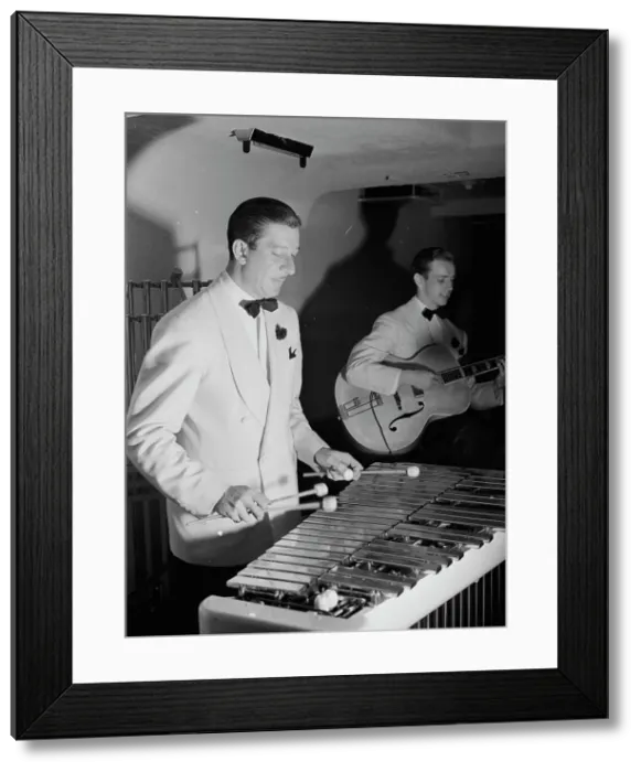 Framed Print : Portrait of Adrian Rollini and Allen Hanlon, 1938. Creator: William Paul Gottlieb Framed Print : Portrait of Adrian Rollini and Allen Hanlon, 1938. Creator: William Paul Gottlieb
