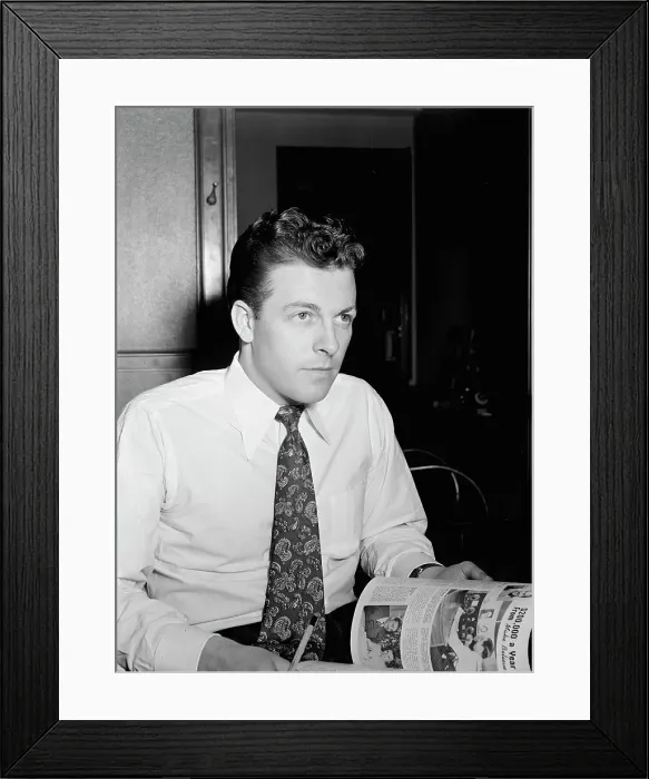 Framed Print : Portrait of Eddie Ronan, Down Beat office, New York, N.Y. 1946. Creator: William Paul Gottlieb Framed Print : Portrait of Eddie Ronan, Down Beat office, New York, N.Y. 1946. Creator: William Paul Gottlieb