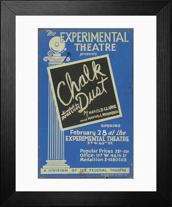 Framed Print : Chalk Dust, New York, [1936]. Creator: Unknown