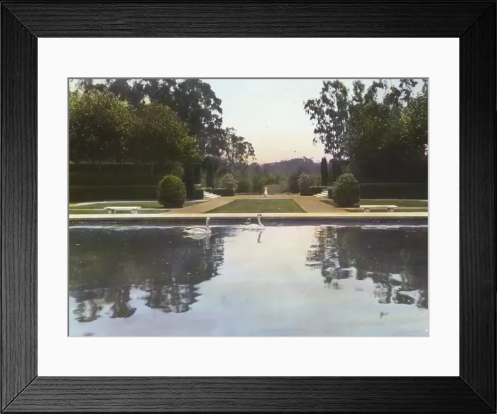 Framed Print : Newmar, Senator George Almer Newhall house, 1761 Manor Drive, Hillsborough, California, 1917. Creator: Frances Benjamin Johnston. Newmar, Senator George Almer Newhall house, 1761 Manor Drive, Hillsborough, California, 1917 Framed Print : Newmar, Senator George Almer Newhall house, 1761 Manor Drive, Hillsborough, California, 1917. Creator: Frances Benjamin Johnston. Newmar, Senator George Almer Newhall house, 1761 Manor Drive, Hillsborough, California, 1917