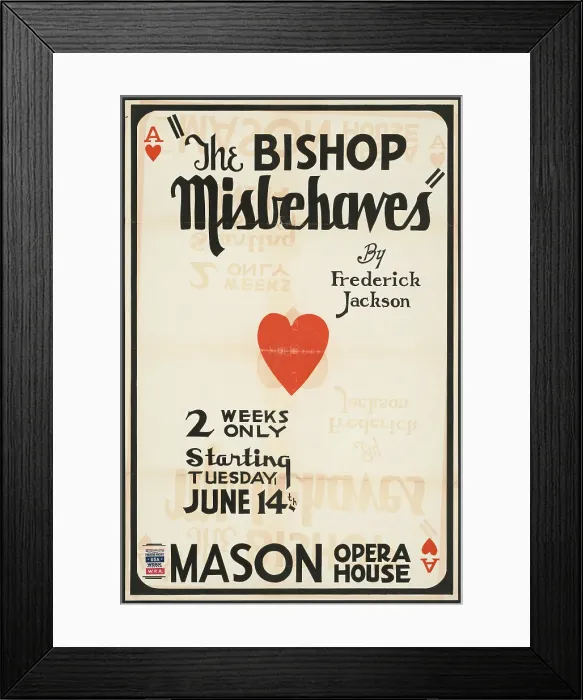 Framed Print : The Bishop Misbehaves, Los Angeles, 1938. Creator: Unknown Framed Print : The Bishop Misbehaves, Los Angeles, 1938. Creator: Unknown