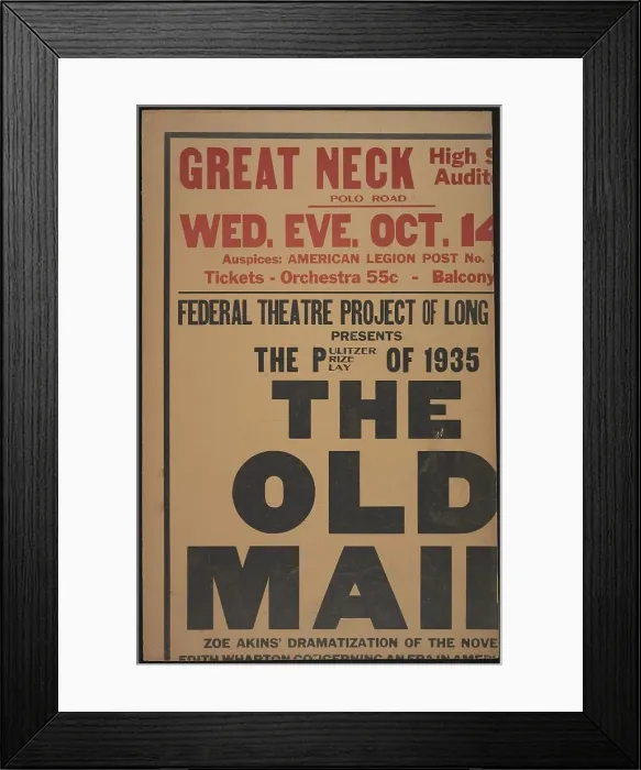 Framed Print : The Old Maid, New York, [1935]. Creator: Unknown