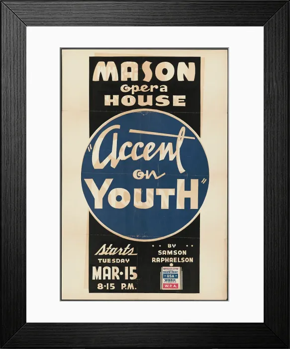 Framed Print : Accent on Youth, Los Angeles, 1938. Creator: Unknown Framed Print : Accent on Youth, Los Angeles, 1938. Creator: Unknown
