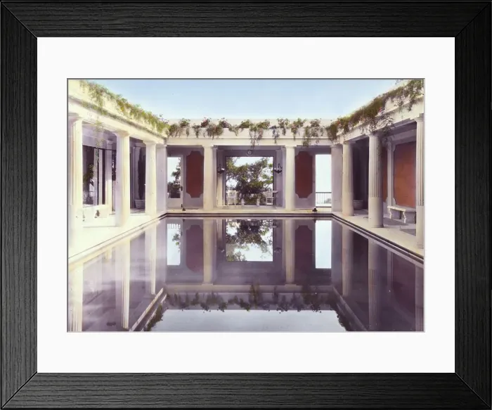 Framed Print : Arcady, George Owen Knapp house, Sycamore Canyon Road, Montecito, California, 1917. Creator: Frances Benjamin Johnston. Arcady, George Owen Knapp house, Sycamore Canyon Road, Montecito, California, 1917 Framed Print : Arcady, George Owen Knapp house, Sycamore Canyon Road, Montecito, California, 1917. Creator: Frances Benjamin Johnston. Arcady, George Owen Knapp house, Sycamore Canyon Road, Montecito, California, 1917