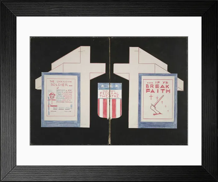 Framed Print : If Ye Break Faith, Miami, FL, 1938. Creator: Unknown Framed Print : If Ye Break Faith, Miami, FL, 1938. Creator: Unknown