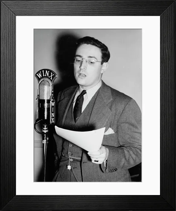 Framed Print : Portrait of William P. Gottlieb, WINX, Washington, D.C. ca. 1940. Creator: Delia Potofsky Gottlieb Framed Print : Portrait of William P. Gottlieb, WINX, Washington, D.C. ca. 1940. Creator: Delia Potofsky Gottlieb