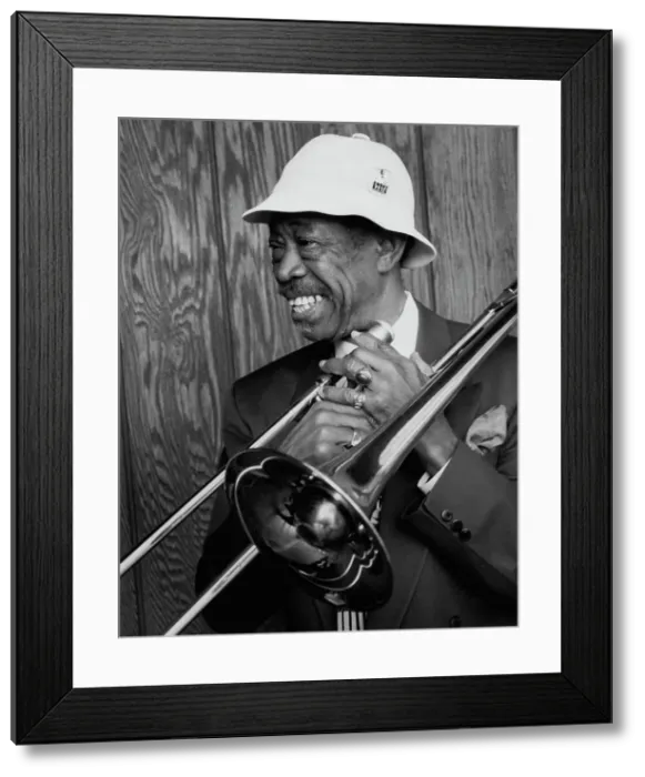 Framed Print : Portrait of Al Grey, ca. 1980s. Creator: William Paul Gottlieb Framed Print : Portrait of Al Grey, ca. 1980s. Creator: William Paul Gottlieb