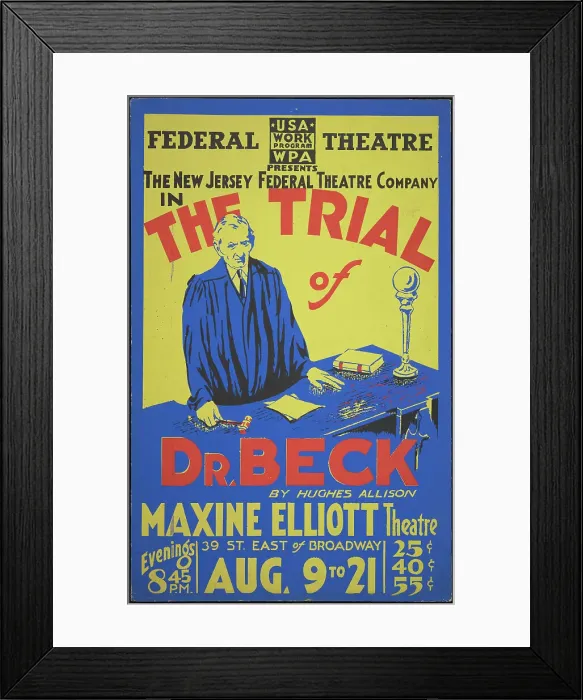 Framed Print : The Trial of Dr. Beck, New York, [1935]. Creator: Unknown