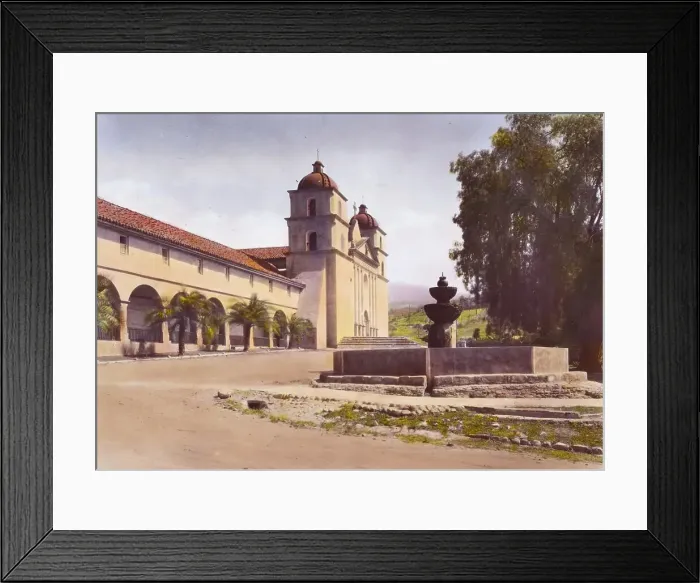 Framed Print : Santa Barbara Mission, 2201 Laguna Street, Santa Barbara, California, 1917. Creator: Frances Benjamin Johnston Framed Print : Santa Barbara Mission, 2201 Laguna Street, Santa Barbara, California, 1917. Creator: Frances Benjamin Johnston