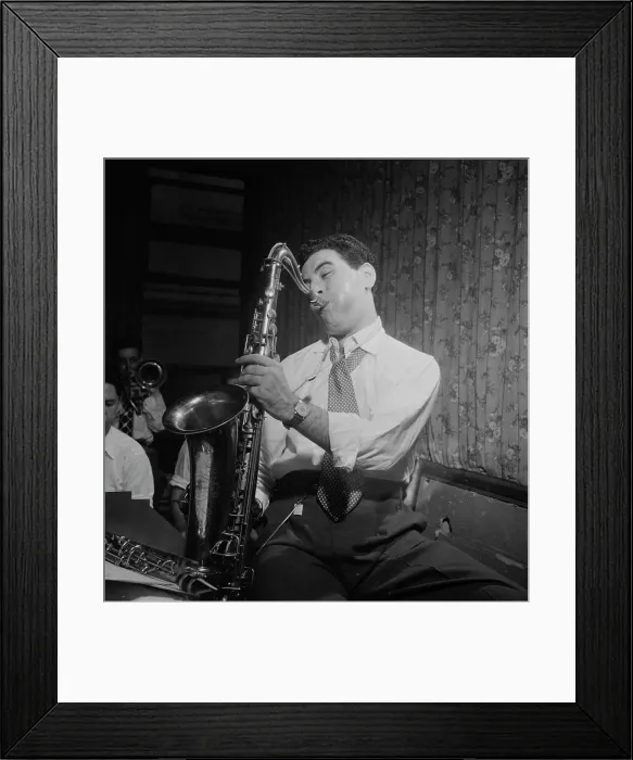 Framed Print : Portrait of Georgie Auld, New York, N.Y. ca. Aug. 1947. Creator: William Paul Gottlieb Framed Print : Portrait of Georgie Auld, New York, N.Y. ca. Aug. 1947. Creator: William Paul Gottlieb