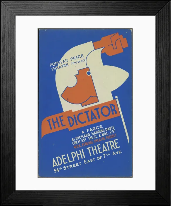 Framed Print : The Dictator, New York, 1936. Creator: Unknown Framed Print : The Dictator, New York, 1936. Creator: Unknown