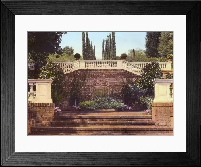 Framed Print : Mrs. Francis Lemoine Loring house, 700 South San Rafael Avenue, Pasadena, California, 1917. Creator: Frances Benjamin Johnston Framed Print : Mrs. Francis Lemoine Loring house, 700 South San Rafael Avenue, Pasadena, California, 1917. Creator: Frances Benjamin Johnston