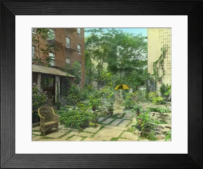 Framed Print : Flagstones, Charles Clinton Marshall house, 117 West 55th Street, New York, between 1921 and 1922. Creator: Frances Benjamin Johnston. Flagstones, Charles Clinton Marshall house, 117 West 55th Street, New York, between 1921 and 1922 Framed Print : Flagstones, Charles Clinton Marshall house, 117 West 55th Street, New York, between 1921 and 1922. Creator: Frances Benjamin Johnston. Flagstones, Charles Clinton Marshall house, 117 West 55th Street, New York, between 1921 and 1922